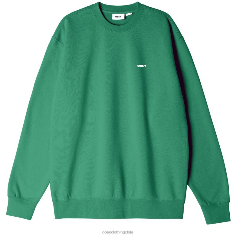 ropa 40VX1011 hombres cuello redondo audaz y pesado OBEY hoja de palma