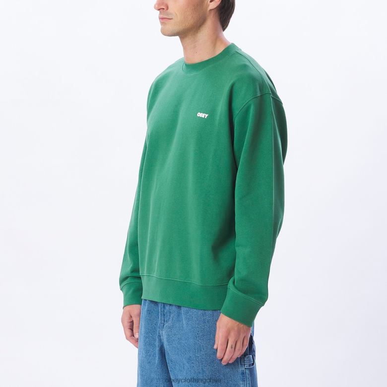 ropa 40VX1011 hombres cuello redondo audaz y pesado OBEY hoja de palma