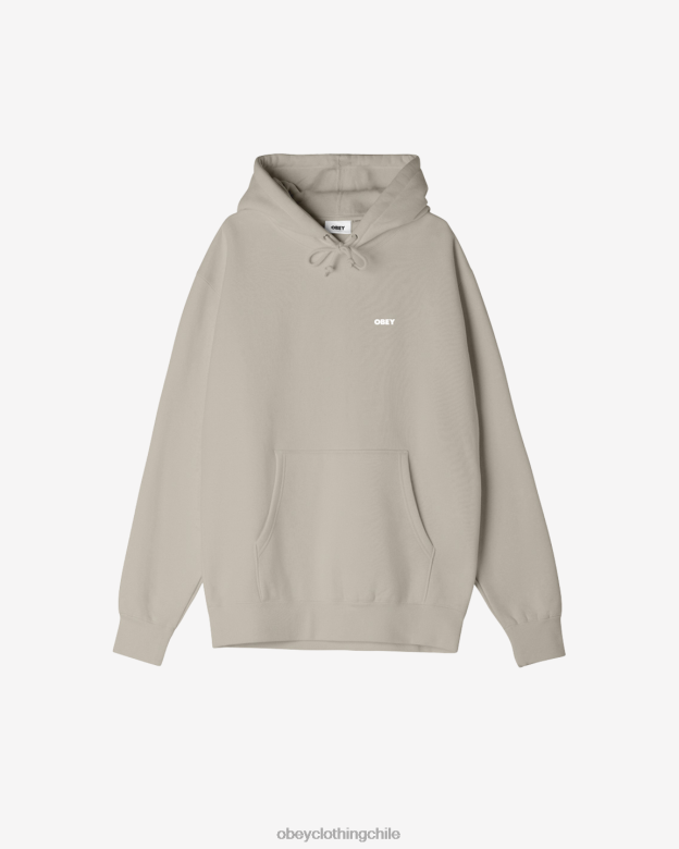 ropa 40VX1019 hombres capucha premium audaz OBEY Gris plateado