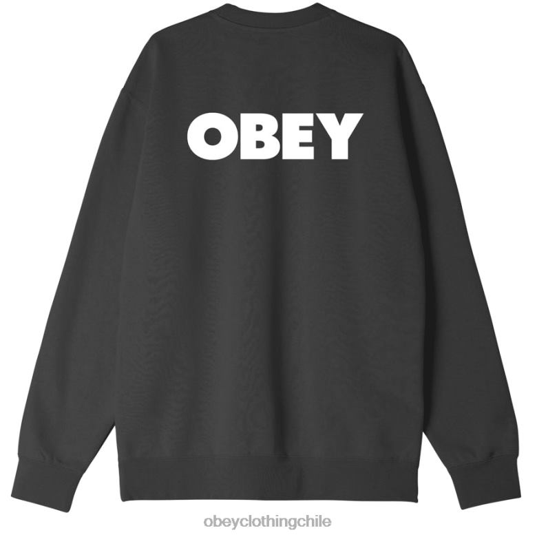 ropa 40VX1040 hombres cuello redondo premium audaz OBEY negro
