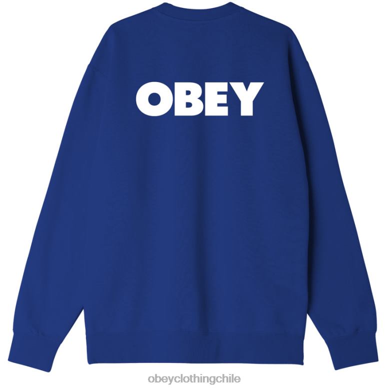 ropa 40VX1041 hombres cuello redondo premium audaz OBEY surf azul