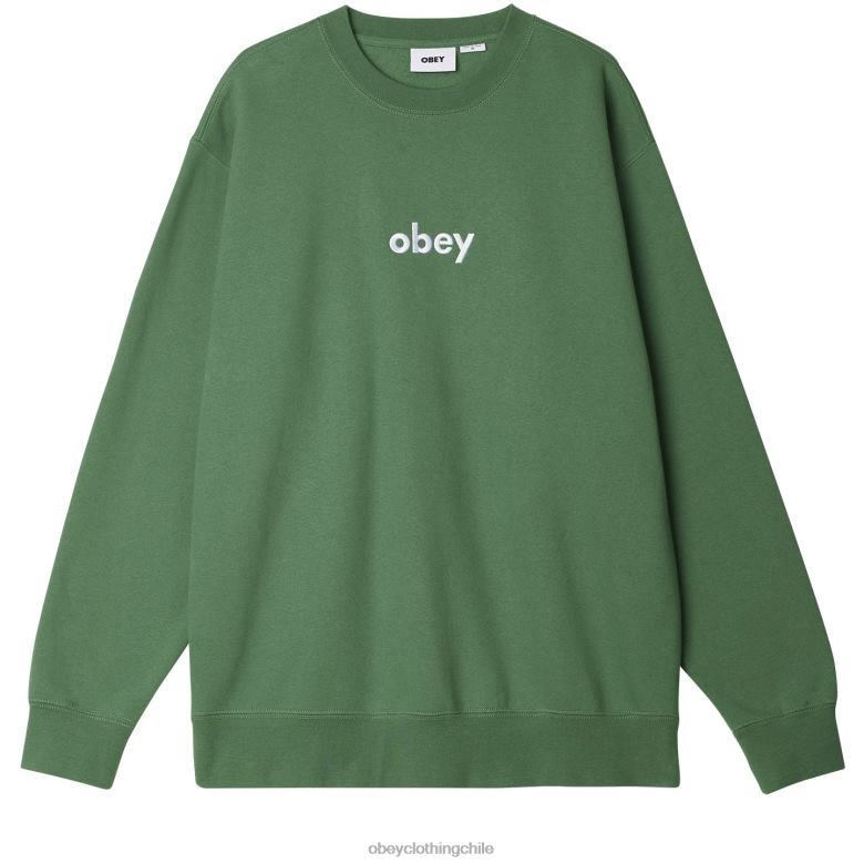 ropa 40VX1053 hombres cuello redondo en minúsculas OBEY hoja de palma