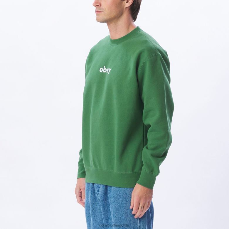 ropa 40VX1053 hombres cuello redondo en minúsculas OBEY hoja de palma