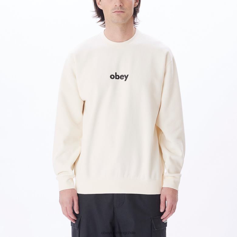 ropa 40VX1056 hombres cuello redondo en minúsculas OBEY sin blanquear