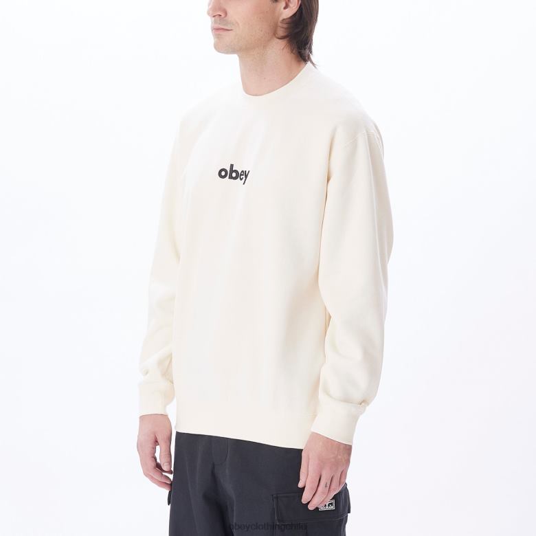ropa 40VX1056 hombres cuello redondo en minúsculas OBEY sin blanquear