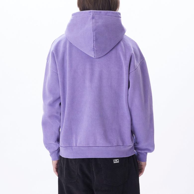 ropa 40VX981 hombres capucha tipo jersey con pigmentos en minúsculas OBEY pigmento flor de la pasión