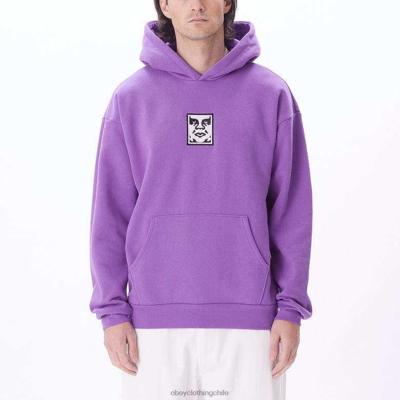 ropa 40VX990 hombres Icon capucha extra pesada ii OBEY flor de la pasión