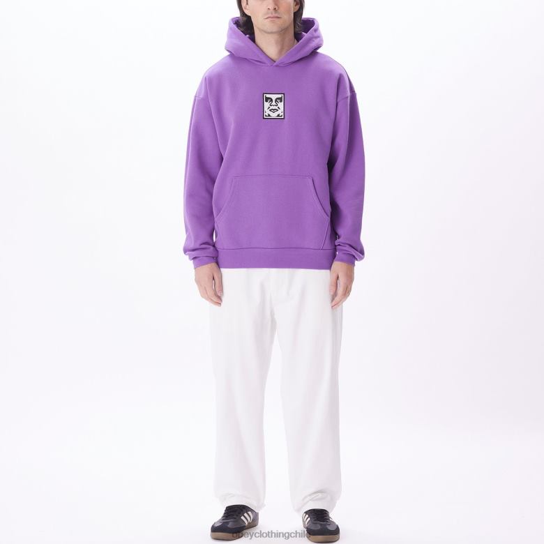 ropa 40VX990 hombres Icon capucha extra pesada ii OBEY flor de la pasión