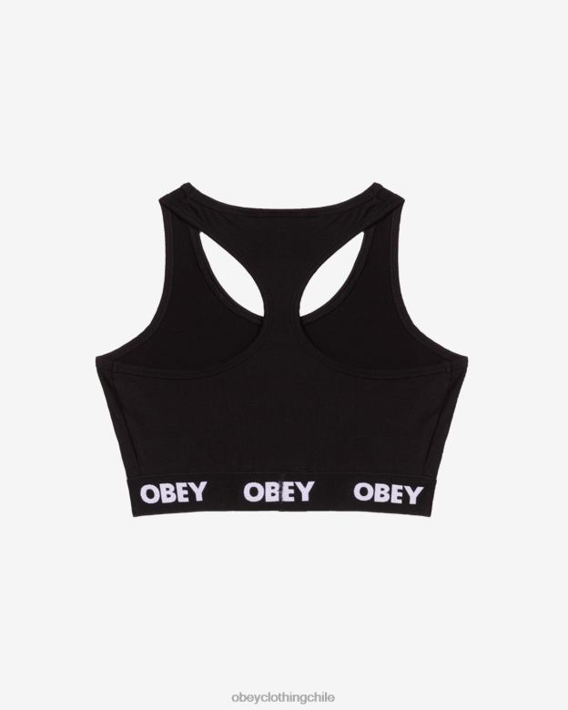 accesorios 40VX631 mujer bralette (paquete de 2) OBEY negro