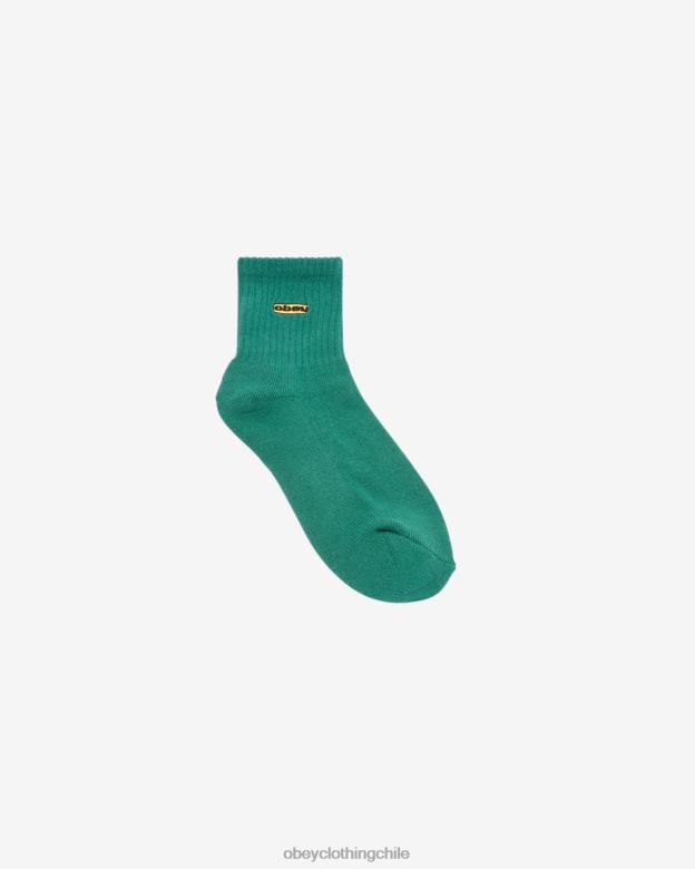 accesorios 40VX637 mujer calcetines ovalados OBEY verde aventurina