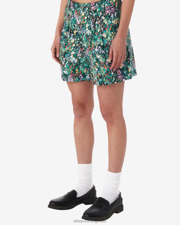 ropa 40VX542 mujer jardín de primavera corto OBEY calle múltiple