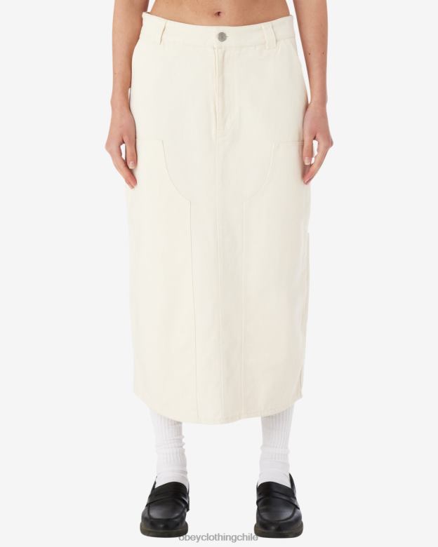 ropa 40VX532 mujer falda midi de pintores OBEY sin blanquear