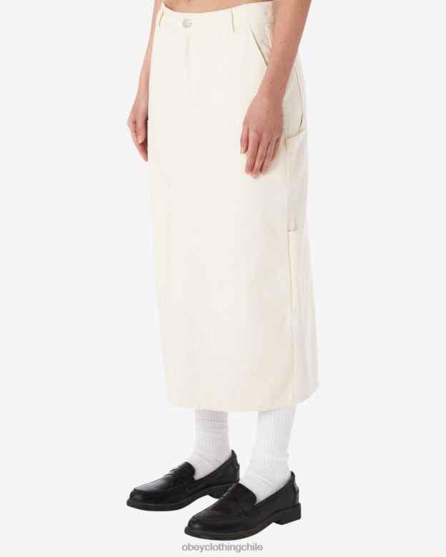 ropa 40VX532 mujer falda midi de pintores OBEY sin blanquear
