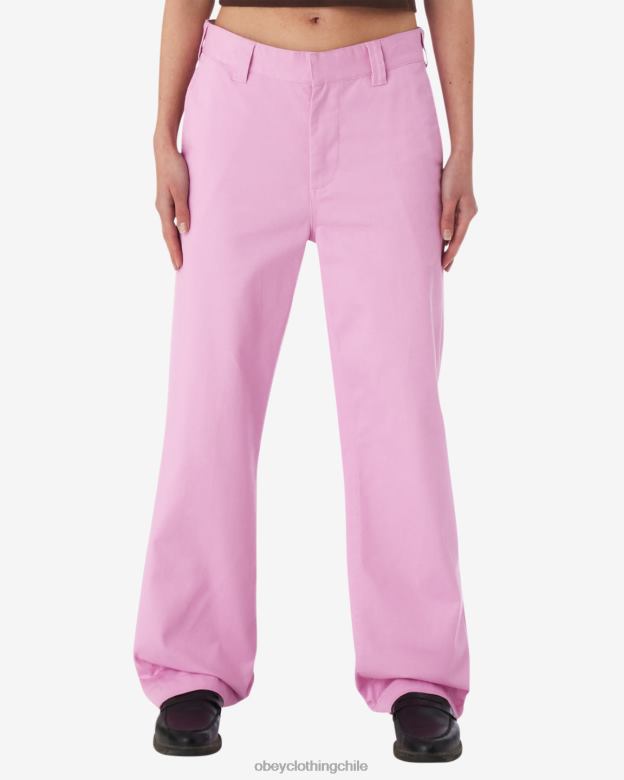 ropa 40VX520 mujer pantalón diario OBEY lavanda pastel