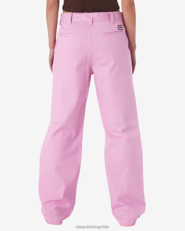 ropa 40VX520 mujer pantalón diario OBEY lavanda pastel