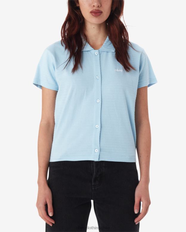 ropa 40VX562 mujer botón abajo OBEY cielo limpio