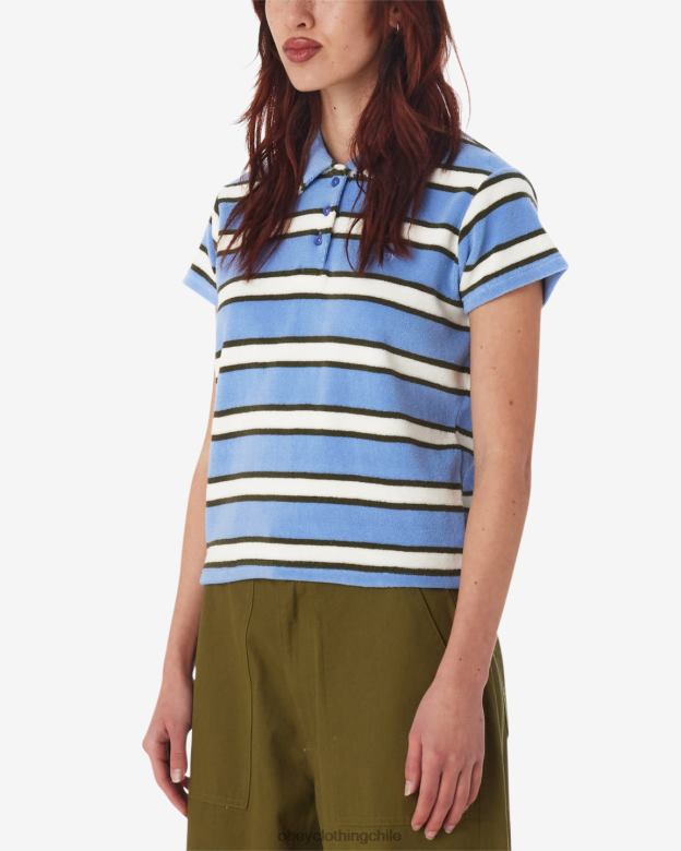 ropa 40VX573 mujer polo a rayas sol OBEY hortensia múltiple