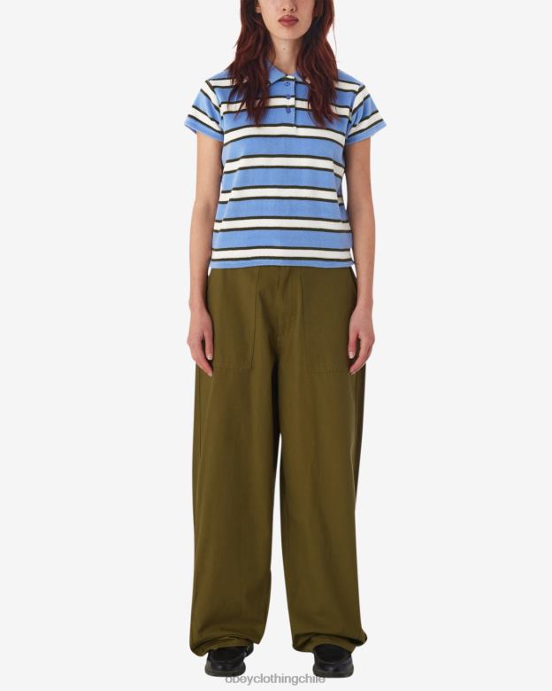 ropa 40VX573 mujer polo a rayas sol OBEY hortensia múltiple