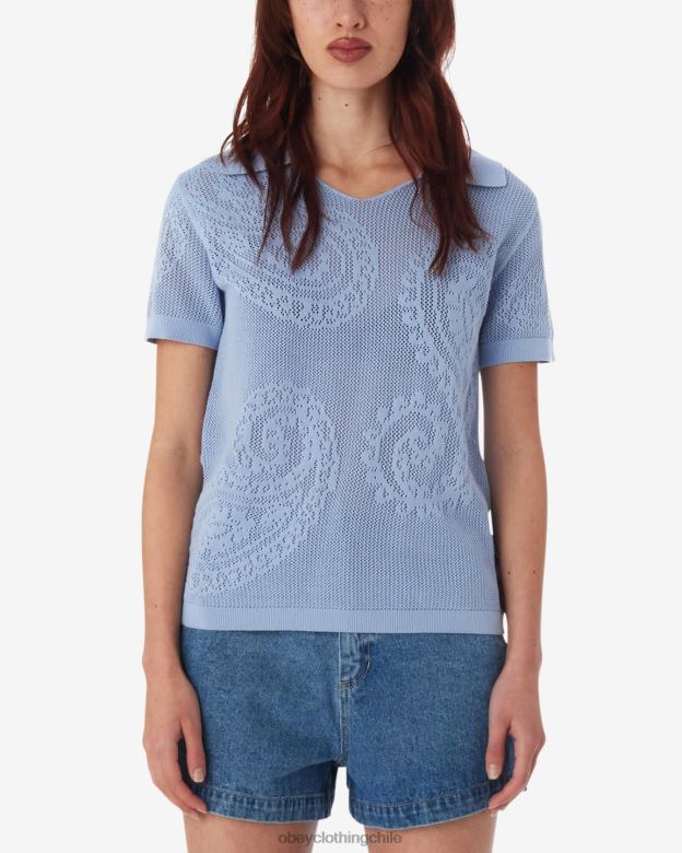 ropa 40VX580 mujer camisa de punto abierta briana OBEY hortensia