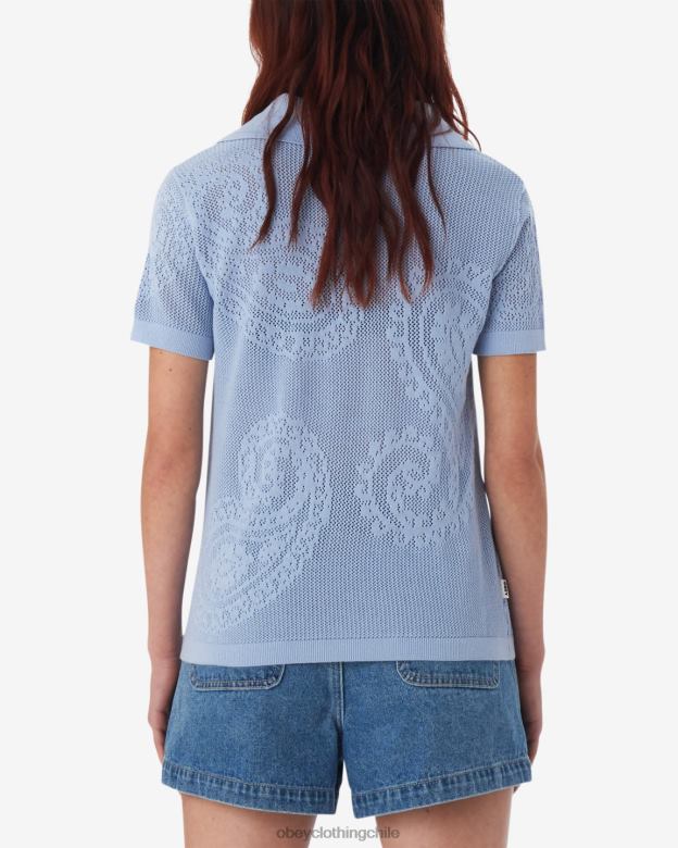ropa 40VX580 mujer camisa de punto abierta briana OBEY hortensia