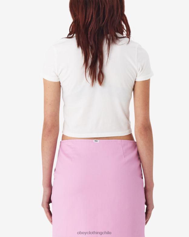 ropa 40VX600 mujer En t. camiseta corta ajustada OBEY blanco