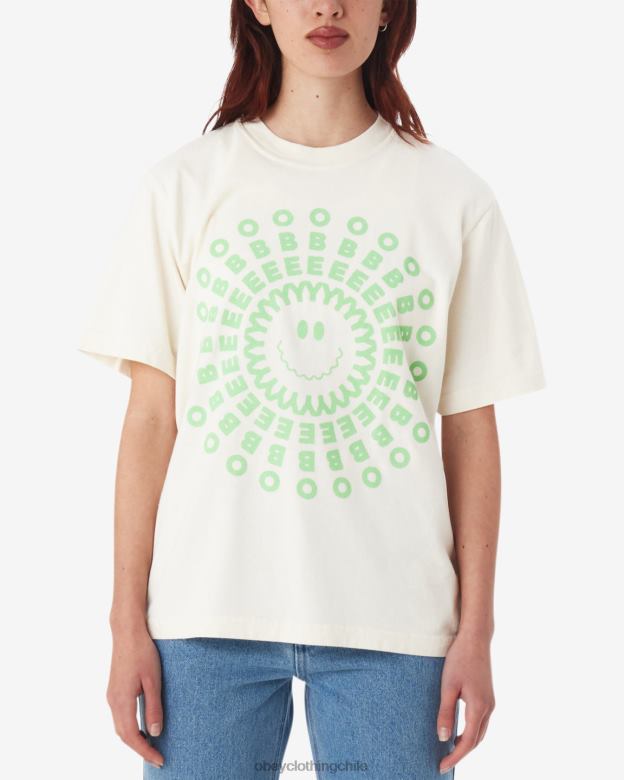 ropa 40VX615 mujer camiseta con pigmento irradiado OBEY pigmento sin blanquear