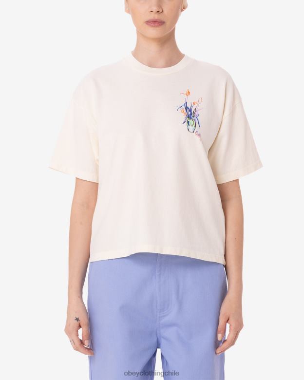 ropa 40VX618 mujer camiseta raegan liquid bouquet OBEY sin blanquear