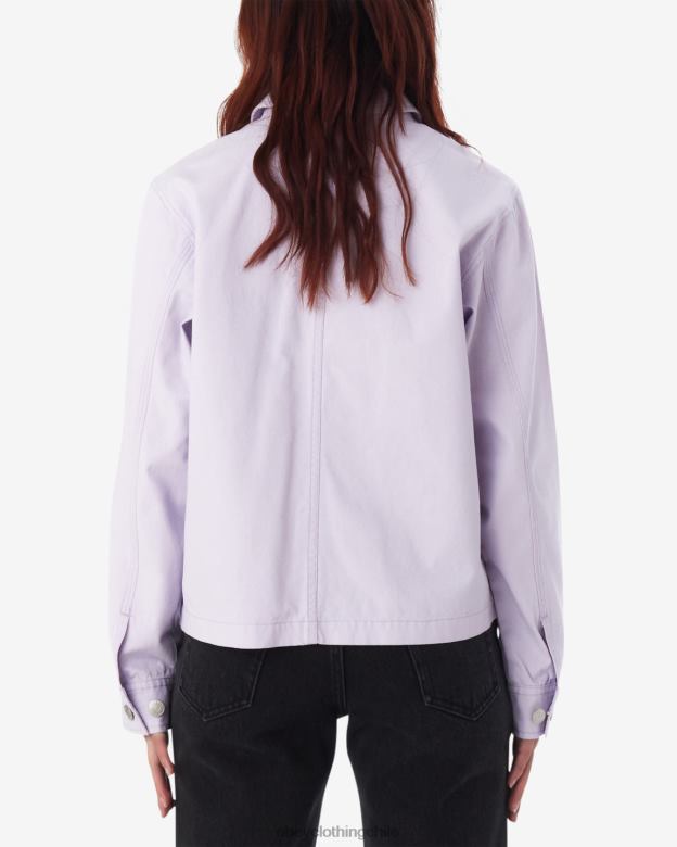 ropa 40VX596 mujer chaqueta de tarea rosa OBEY pétalo de orquídea
