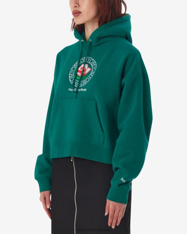 ropa 40VX591 mujer jersey rosa OBEY verde aventurina