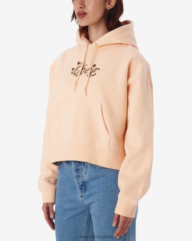 ropa 40VX593 mujer jersey de flores de primavera OBEY parfait de durazno