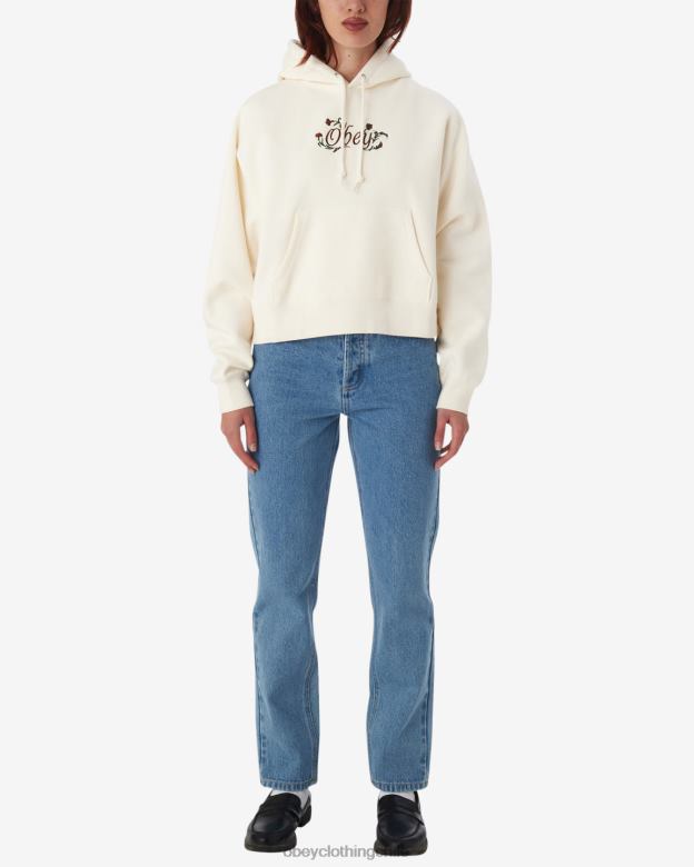 ropa 40VX594 mujer jersey de flores de primavera OBEY sin blanquear