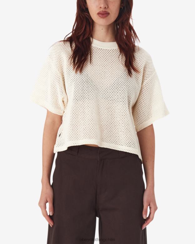 ropa 40VX552 mujer top de malla alex OBEY sin blanquear