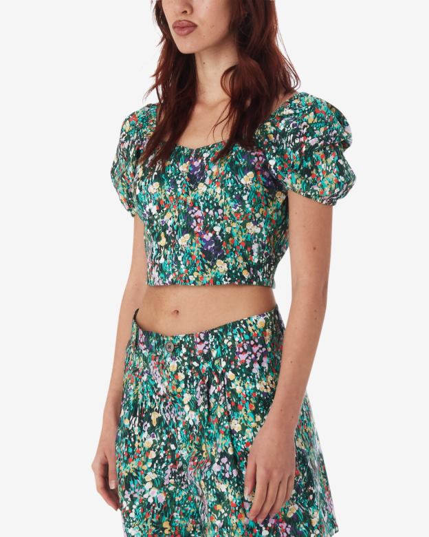 ropa 40VX575 mujer parte superior del jardín de primavera OBEY calle múltiple