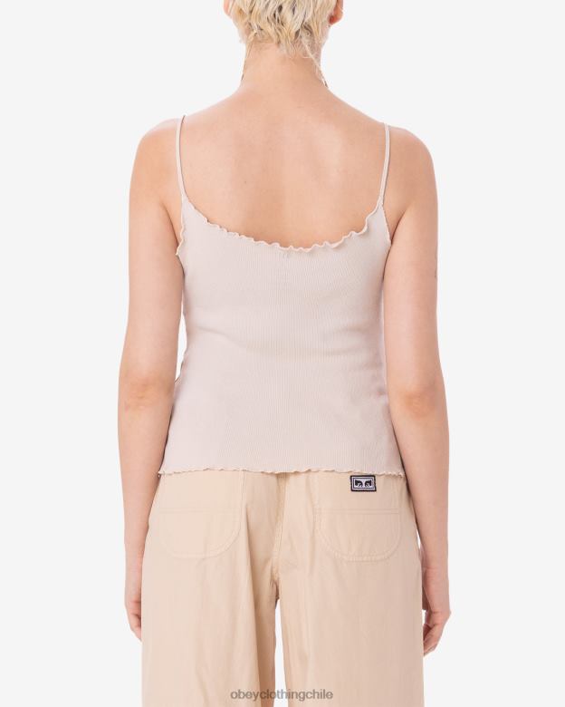 ropa 40VX604 mujer tanque drey cuadrado garabato OBEY arcilla