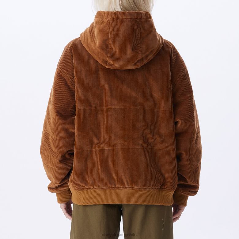 ropa 40VX641 mujer siempre bombardero OBEY madera de catechu