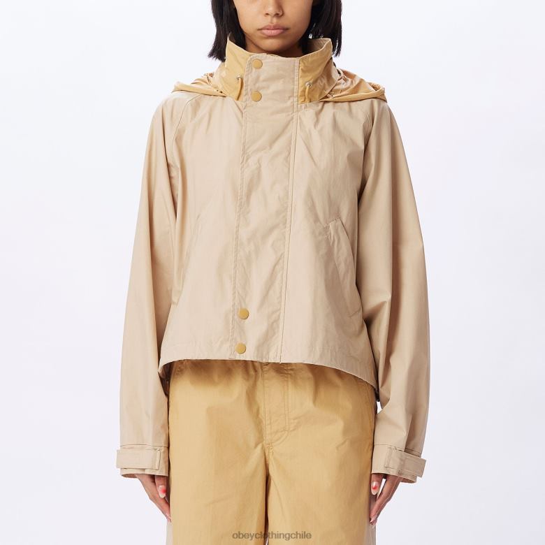 ropa 40VX642 mujer parka corta dylan OBEY crema irlandesa