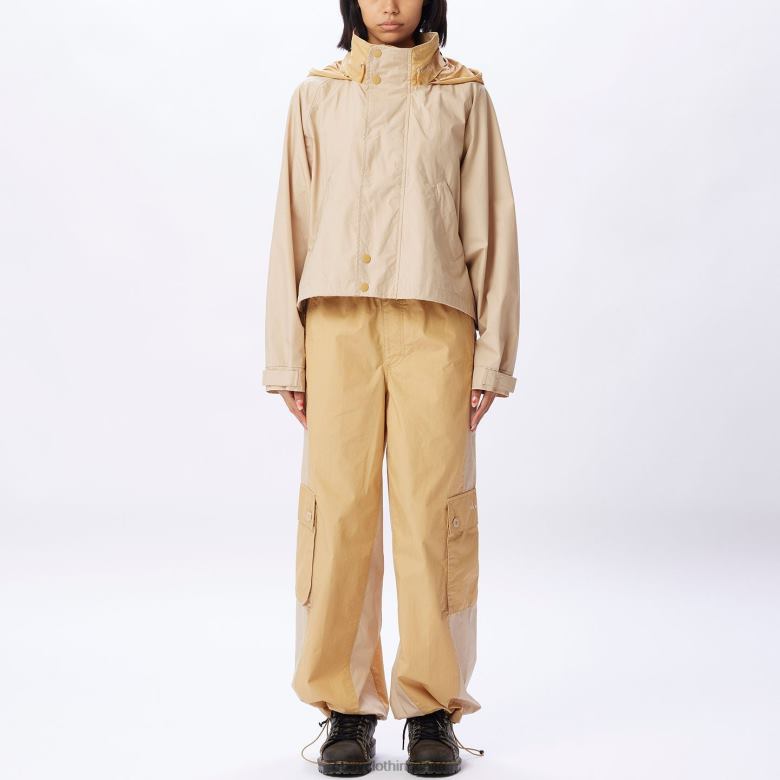 ropa 40VX642 mujer parka corta dylan OBEY crema irlandesa