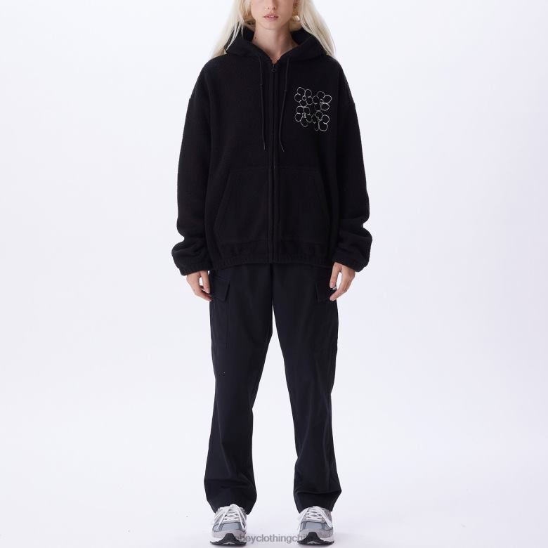 ropa 40VX652 mujer chaqueta con capucha oportunidad OBEY negro