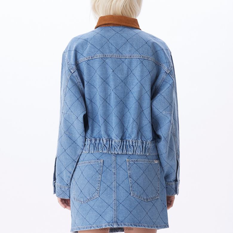 ropa 40VX661 mujer chaqueta ariana OBEY índigo claro