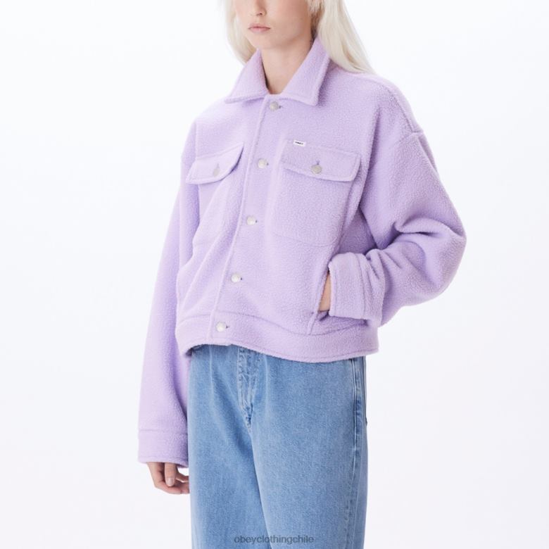 ropa 40VX667 mujer chaqueta melanie OBEY Rosa purpura