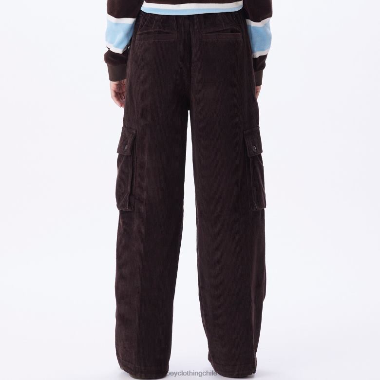 ropa 40VX657 mujer pantalones cargo holgados andrea OBEY java marrón