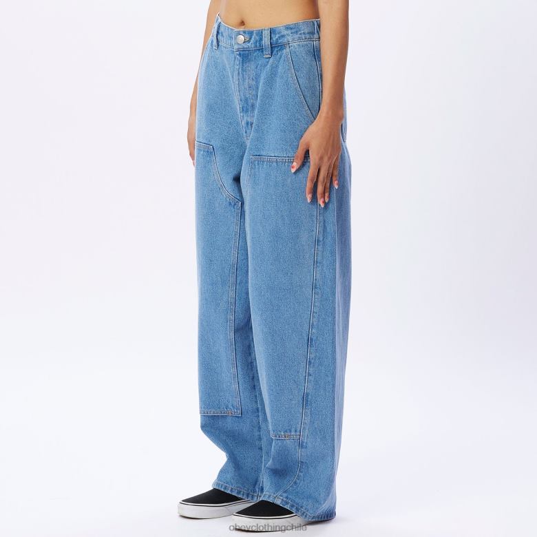 ropa 40VX665 mujer denim holgado leah ii OBEY índigo claro