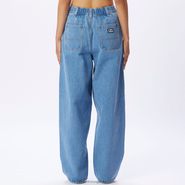 ropa 40VX665 mujer denim holgado leah ii OBEY índigo claro