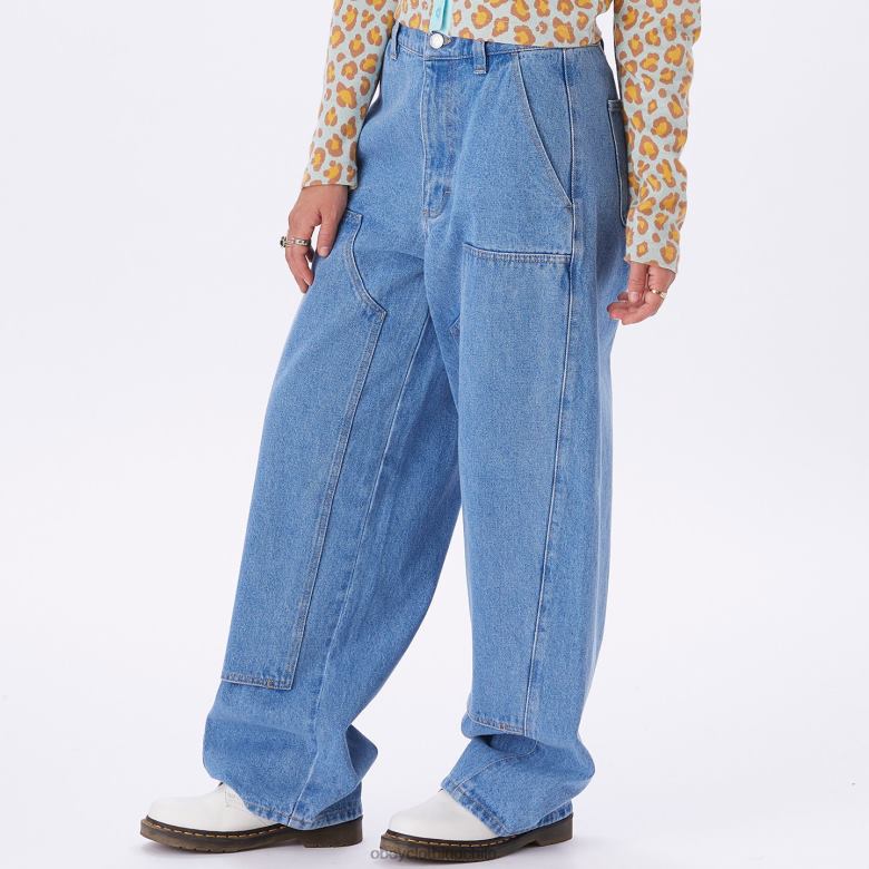 ropa 40VX666 mujer denim holgado leah OBEY índigo claro