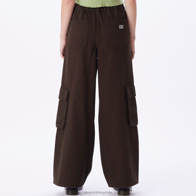 ropa 40VX677 mujer buscar carga denim OBEY java marrón