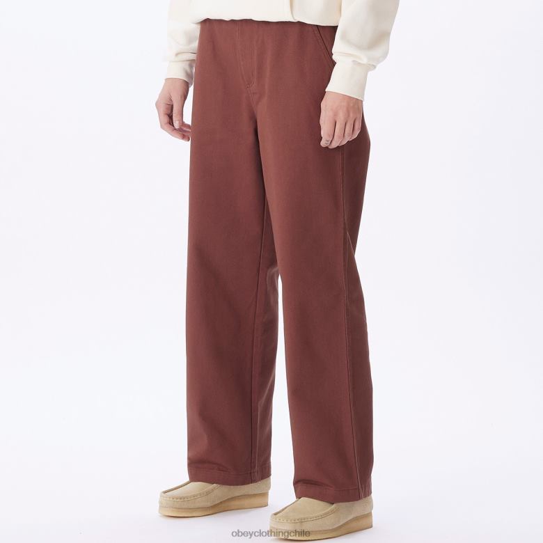 ropa 40VX680 mujer pantalón de carpintero brighton OBEY sepia