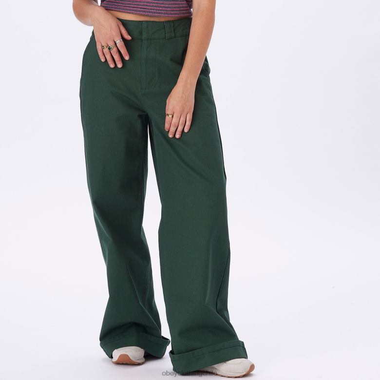 ropa 40VX686 mujer pantalón de trabajo mila OBEY cedro oscuro
