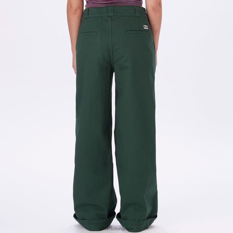 ropa 40VX686 mujer pantalón de trabajo mila OBEY cedro oscuro