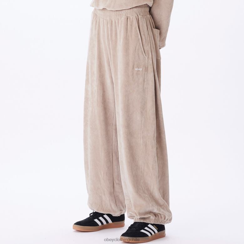 ropa 40VX688 mujer pantalón karina OBEY Gris plateado