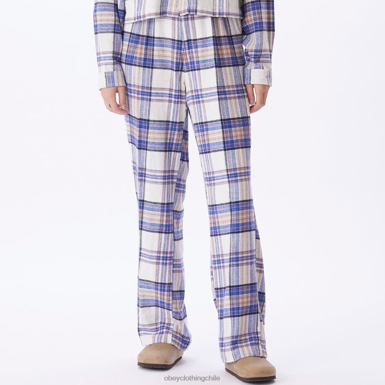 ropa 40VX692 mujer pantalón a cuadros max OBEY multi sin blanquear